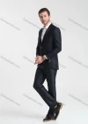 Wholesale Men's Formal Business Plain Lapel One Button Blazer Jacket & Pants 2-Pieces Suit Set BC015# - Liuhuamall