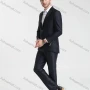 Wholesale Men's Formal Business Plain Lapel One Button Blazer Jacket & Pants 2-Pieces Suit Set BC015# preview