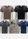Wholesale Men's Casual Collared Short Sleeve Button Front Plain Polo Shirt 7611# - Liuhuamall