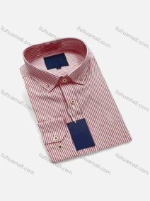 Wholesale Men's Casual Striped Button Down Long Sleeve Shirts YM001#, LIUHUA CLOTHING WHOLESALE
