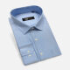 Men's Casual Striped Button Down Long Sleeve Shirts YM02# Blue Clothing Wholesale Market -LIUHUA