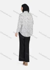 Wholesale Women's Casual Allover Print Patch Pockets Long Sleeve Curved Hem Shirt 1292# - Liuhuamall