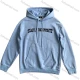 Wholesale Light Blue Hoodie w/ 'EXACTLY THE OPPOSITE' Quote, Drawstring & Front Pocket. Minimalist Streetwear Light Blue Clothing Wholesale Market Liuhua