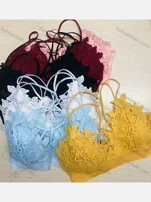 Wholesale Women's Plain Embroidered Bra, LIUHUA CLOTHING WHOLESALE