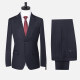 Men's Formal Striped Two Button Blazer Jacket & Pants 2 Piece Suit Set 18226# Navy Clothing Wholesale Market -LIUHUA