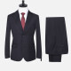 Men's Formal Striped Two Button Blazer Jacket & Pants 2 Piece Suit Set 18226# Black Clothing Wholesale Market -LIUHUA