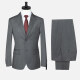 Men's Formal Striped Two Button Blazer Jacket & Pants 2 Piece Suit Set 18226# Gray Clothing Wholesale Market -LIUHUA