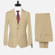 Men's Formal Striped Two Button Blazer Jacket & Pants 2 Piece Suit Set 32317# Cornsilk Clothing Wholesale Market -LIUHUA