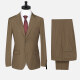 Men's Formal Striped Two Button Blazer Jacket & Pants 2 Piece Suit Set 32317# Brown Clothing Wholesale Market -LIUHUA