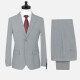 Men's Formal Striped Two Button Blazer Jacket & Pants 2 Piece Suit Set 722574# Light Gray Clothing Wholesale Market -LIUHUA