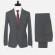 Men's Formal Striped Two Button Blazer Jacket & Pants 2 Piece Suit Set 722574# Dark Gray Clothing Wholesale Market -LIUHUA