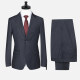 Men's Formal Striped Two Button Blazer Jacket & Pants 2 Piece Suit Set D1508# Black Clothing Wholesale Market -LIUHUA