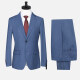 Men's Formal Plain Two Button Blazer Jacket & Pants 2 Piece Suit Set D3088# Blue Clothing Wholesale Market -LIUHUA