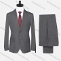 Wholesale Men's Formal Striped Two Button Blazer Jacket & Pants 2 Piece Suit Set X6070# preview