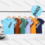 Wholesale Boy's Casual Letter Print Round Neck Short Sleeve Modal Cotton Tee preview