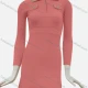 Wholesale Women's Quarter Zip Long Sleeve High Waist Midi Knitted Dress 105# A618# Clothing Wholesale Market Liuhua