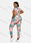 Wholesale Women's 3 Piece Silm Fit Allover Tie Dye Print T-Shirt & Cropped Pants Set With Bucket Hat 28172# - Liuhuamall