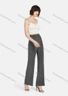 Wholesale Women's Casual Plain High Waist Straight Leg Pants - Liuhuamall