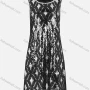 Wholesale Women's Casual Sequin Round Neck Ruffle Hem Midi Tank Dress preview