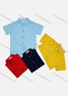 Wholesale Boy's Casual Allover Print Short Sleeve Shirt - Liuhuamall