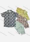 Wholesale Boy's Casual Allover Print Short Sleeve Shirt - Liuhuamall