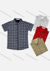Wholesale Boy's Casual Plaid Print Short Sleeve Shirt - Liuhuamall