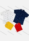 Wholesale Boy's Casual Allover Print Short Sleeve Shirt - Liuhuamall