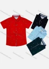 Wholesale Boy's Casual Allover Print Short Sleeve Shirt - Liuhuamall