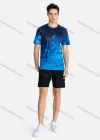 Wholesale Men's Athletic Crew Neck Short Sleeve Abstract Print Breathable T-shirts B1916# - Liuhuamall