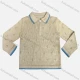Wholesale Girl's Casual Lapel Long Sleeve Half Zip Knit Sweater Green Clothing Wholesale Market Liuhua