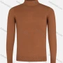 Wholesale Men's Casual High Neck Long Sleeve Texture Knit Plain Sweater preview