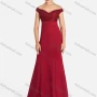Wholesale Women's Elegant Off Shoulder Splicing Guipure Lace Rhinestone Pearl Decor Slim Fit Maxi Mermaid Evening Dress 9563# preview