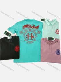 Wholesale Men's Short Sleeve Graphic Print Polo Shirt, LIUHUA CLOTHING WHOLESALE