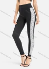 Wholesale Women's Casual High Waist Elastic Lace Panels Cropped Leggings - Liuhuamall