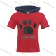 Wholesale Boys Casual Short Sleeve Hoodie Red Clothing Wholesale Market Liuhua