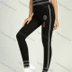 Wholesale Women's High Waist Striped Stretch Skinny Pants Black Clothing Wholesale Market Liuhua