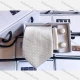 Wholesale Men's Formal Mini Plaid Tie & Pocket Square & Pair Cufflinks Sets White Clothing Wholesale Market Liuhua