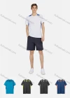 Wholesale Men's Sporty Round Neck Short Sleeve Colorblock Breathable T-Shirt - Liuhuamall