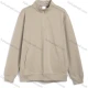 Wholesale Men's Casual Stand Collar Long Sleeve Half Zip Plain Sweatshirt #26371901 Khaki Clothing Wholesale Market Liuhua