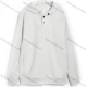 Wholesale Men's Casual Round Neck Long Sleeve Half Button Closure Plain Hoodie #26371912 Gray Clothing Wholesale Market Liuhua