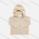 Wholesale Baby`s Long Sleeve Hooded Zipper Plain Sweater Knited Jacket Almond White Clothing Wholesale Market Liuhua