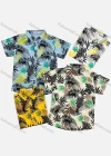 Wholesale Boy's Casual Tropical Print Short Sleeve Shirt - Liuhuamall