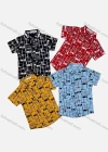 Wholesale Boy's Casual Allover Print Short Sleeve Shirt - Liuhuamall