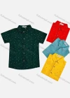 Wholesale Boy's Casual Allover Print Short Sleeve Shirt - Liuhuamall