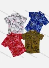 Wholesale Boy's Casual Allover Print Short Sleeve Shirt - Liuhuamall