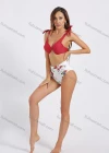 Wholesale Women's Sexy Strap Floral Print Triangle Bikini 2 Piece Swimsuit Set - Liuhuamall