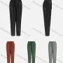 Wholesale Women's Plain Ruched Drawstring Elastic Waist Casual Pants preview