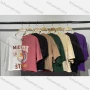 Wholesale Women's Casual Crew Neck Short Sleeve Colorblock Letter Crop Top preview