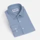 Men's Formal Long Sleeve Button Down Plain Dress Shirts Blue Clothing Wholesale Market -LIUHUA
