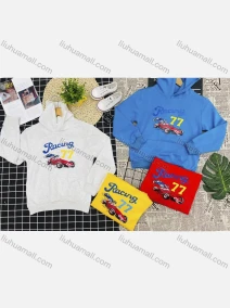 Wholesale Boy's Comfy Letter Graphic Kangaroo Pocket Long Sleeve Hoodies, LIUHUA CLOTHING WHOLESALE
